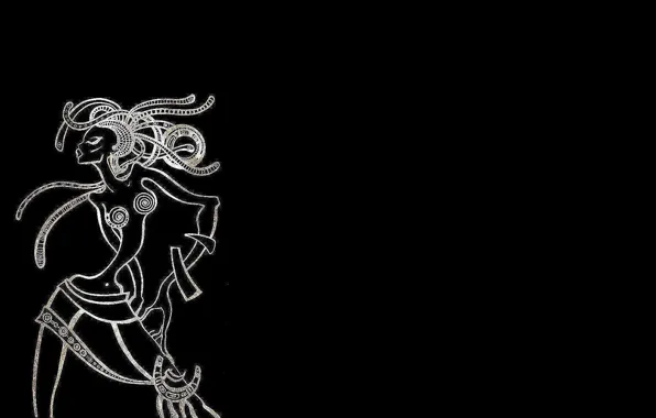Gold, monochrome, ethno