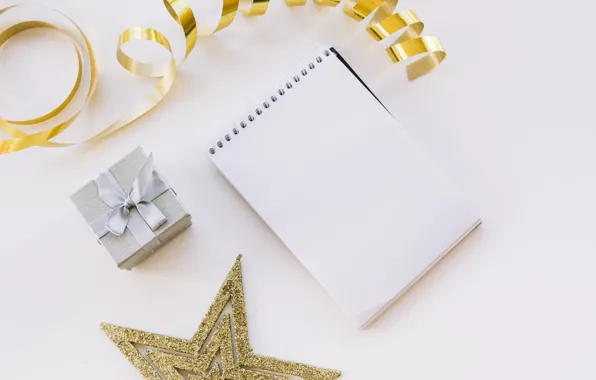 Gift, Notepad, gift box