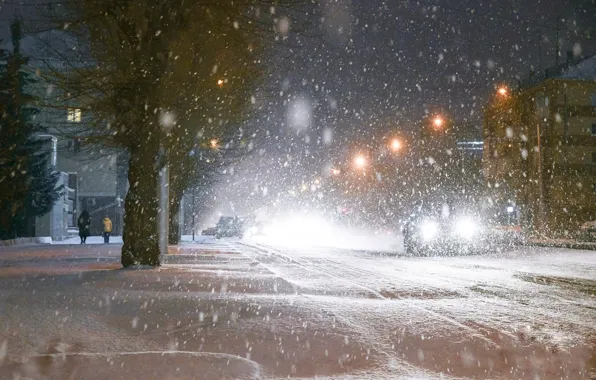 Machine, Cars, Snowfall, Snowfall, Snow Trees, Snow Trees, Winter City, Winter City