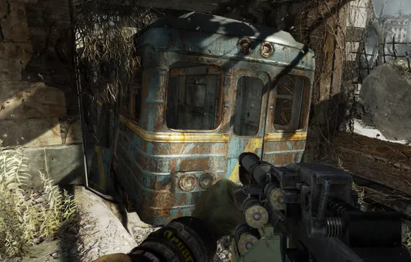 Metro, rails, the car, metro 2033, metro 2033, metro, metro last light, metro redux