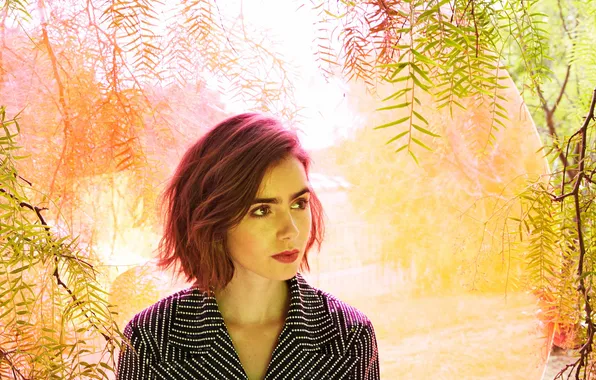 Actress, photographer, Lily Collins, Lily Collins, Yahoo Style, Tierney Gearon