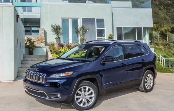 Picture blue, jeep, SUV, Jeep, Cherokee, Limited, Cherokee