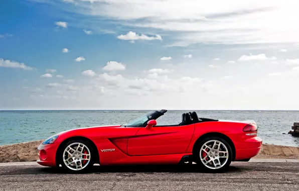 Picture car, red, Dodge, rechange, SRT-10, dodge Viper