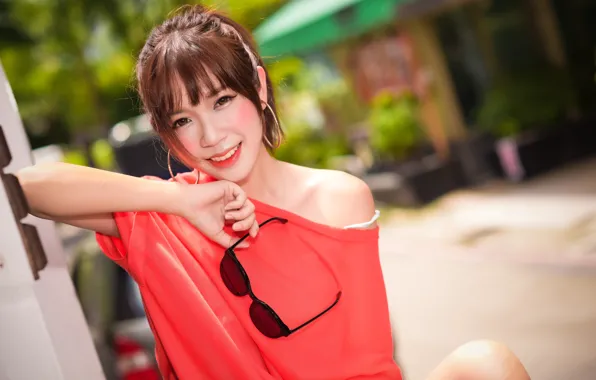 Picture summer, face, smile, hair, glasses, cutie