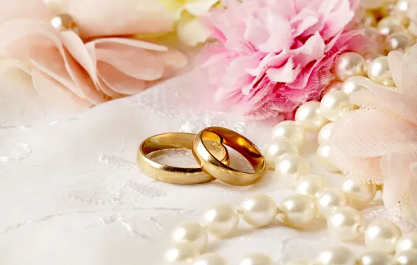 Picture flowers, ring, wedding, flowers, background, ring, soft, wedding