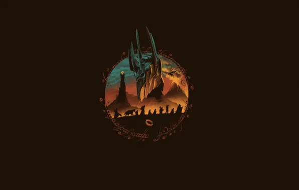 Picture Minimalism, Figure, The Lord of the rings, Art, The Lord of the Rings, Sauron, by …
