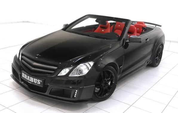 Picture tuning, mercedes, convertible, black, Mercedes, brabus
