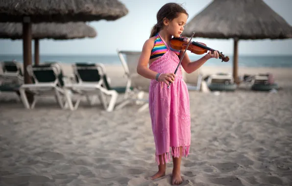 Music, violin, girl