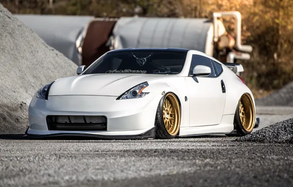 Wallpaper nissan, wheels, gold, 370z images for desktop, section nissan ...