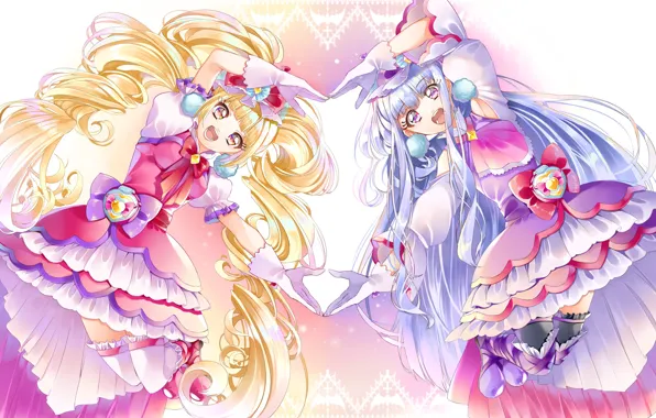 Anime, Girls, Dresses, Precure