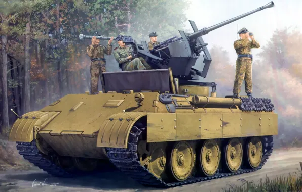 Figure, Panther, Sd.Car. 171, Panther, PzKpfw V, German, Self-propelled, Panzerkampfwagen V