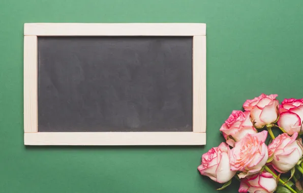 Flowers, Buds, Roses, Board