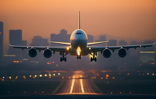 Home, The plane, Liner, The rise, Digital art, Runway, AI art, The Art of Artificial …