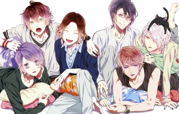 Art, guys, vampires, brothers, Diabolik Lovers, The devil's beloved