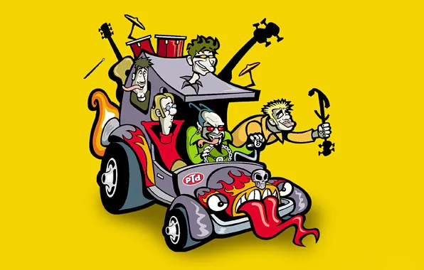 Machine, humor, musicians