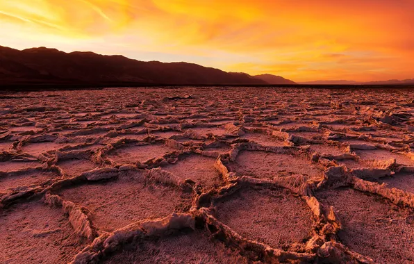 Picture landscape, Sunrise, Death Valley