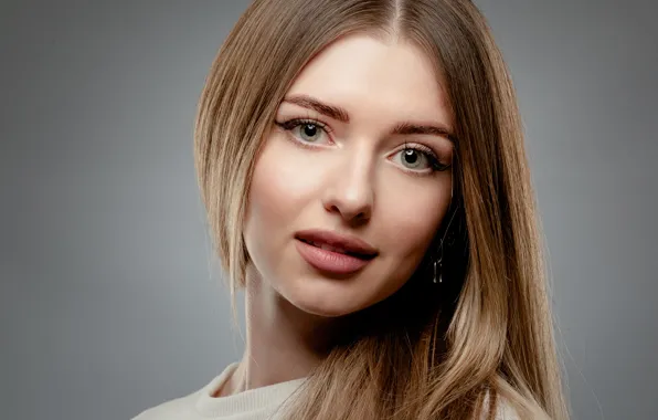 Picture look, girl, face, background, portrait, long hair, Evgeny Degtev