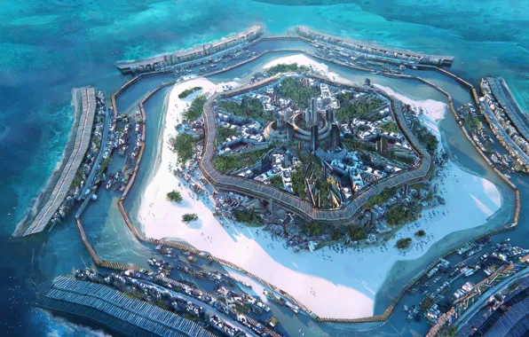 Picture resort surfing, renderbigas, artifical surfing