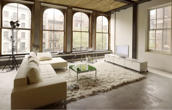 Design, style, room, interior, NYC, living room, loft, Industrial style