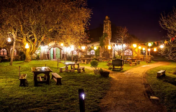 Night, The Shire, Shir, The hobbit, The pub