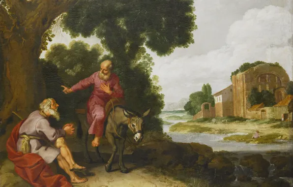 Picture picture, mythology, An Old Prophet Met A Man Of God, Lambert Jacobs