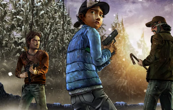 Picture Look, Kenny, Weapons, Zombies, The situation, Telltale Games, A Telltale Games Series, Survivors