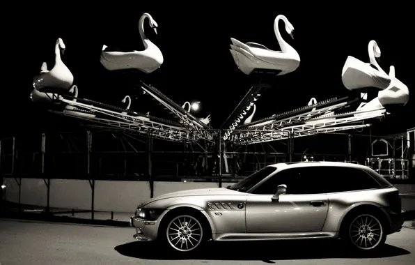Picture bmw, attraction, swans, Penza