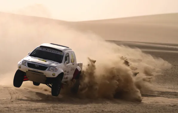 Picture sand, Dust, Desert, Machine, Speed, Race, Toyota, Rally