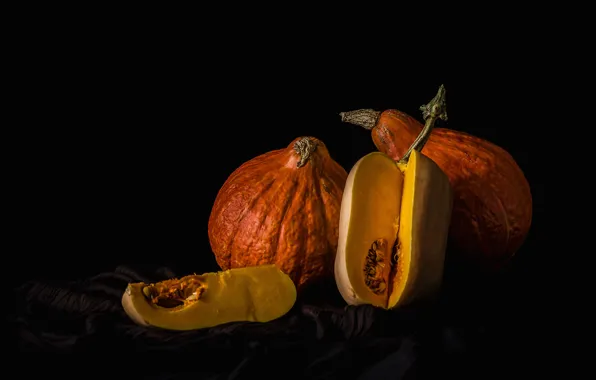 Picture background, pumpkin, still life