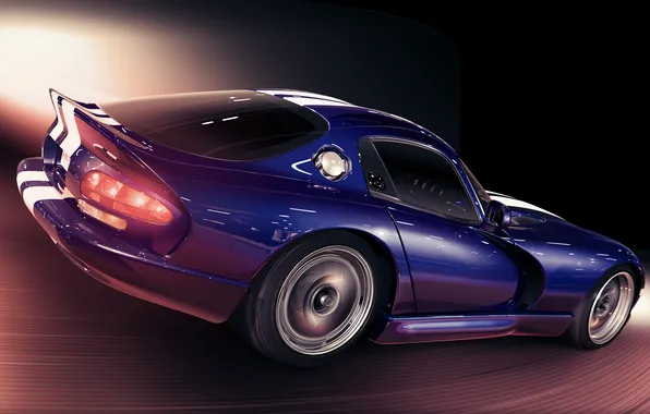 Picture speed, minimalism, Dodge, Viper GTS, car, Art