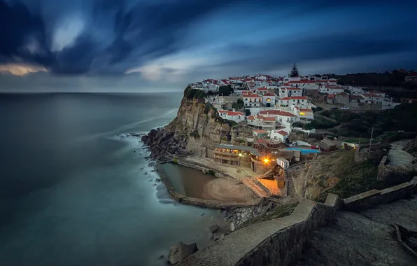 Picture landscape, seascape, Portugal, Azenhas do Mar