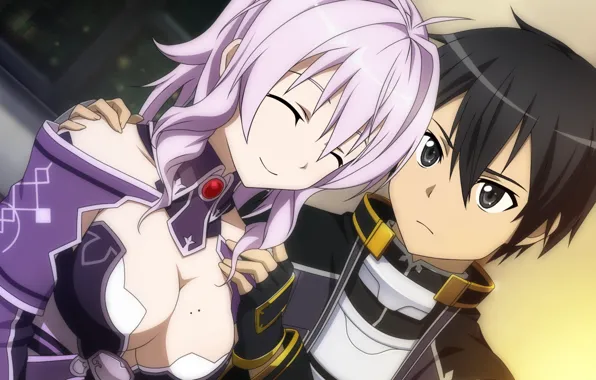 Girl, anime, art, Sword art online, Sword Art Online, Kirito