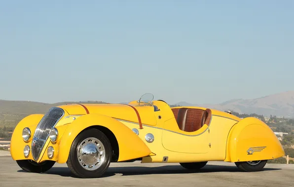 Picture Roadster, Peugeot, sports car, classic, 1938, 402, Darlmat, Forall