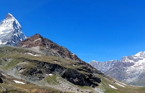 Picture mountains, rocks, tops