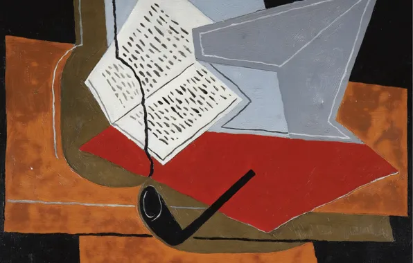Tube, Juan Gris, 1926-1927, Bowl and book