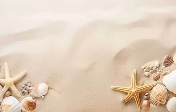 Sand, beach, background, shell, beach, texture, background, sand