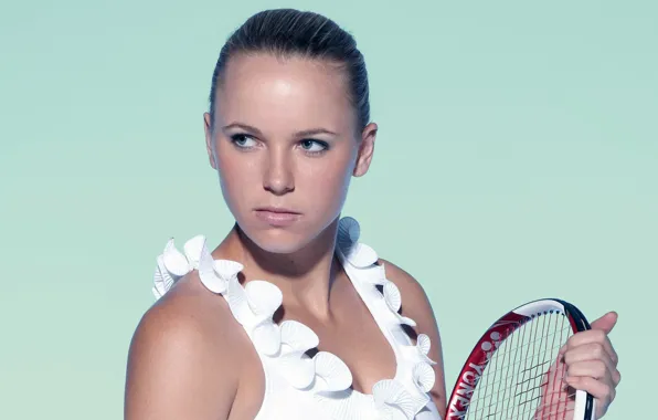 Tennis player, racket, Caroline Wozniacki
