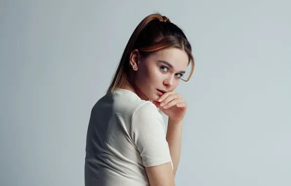 Look, girl, pose, photo, brown hair, Evgeniy Bulatov