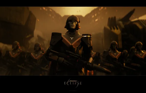 Fiction, warrior, Star wars, Stroy, Eklips, Star Wars Eclipse