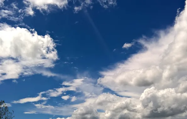 Wallpaper, white, sky, texture, blue, background, pattern, clouds