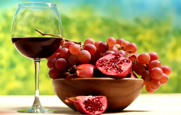 Picture wine, grapes, fruit, garnet