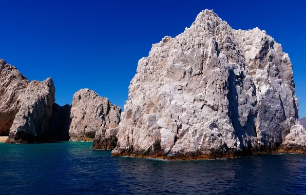 The sky, stones, the ocean, rocks