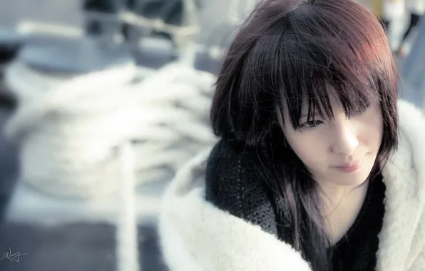 Girl, mood, portrait