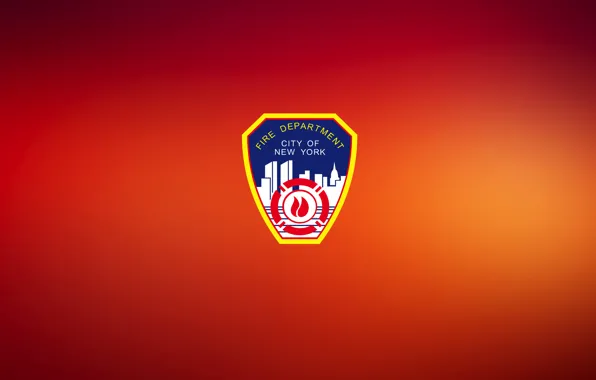 RED, SHIELD, LOGO, FDNY