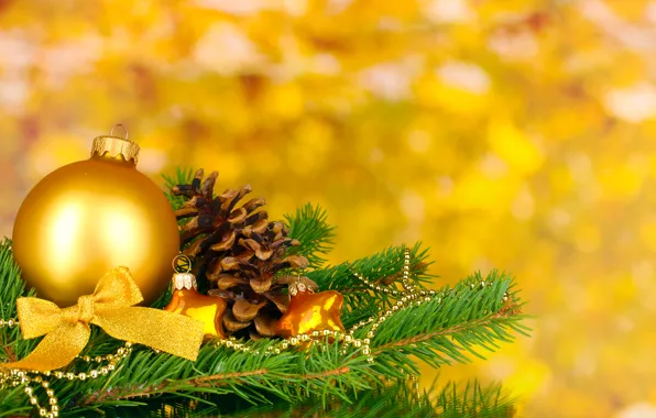 Tape, new year, bokeh, bokeh, Merry Christmas, ribbon, Christmas decoration, Christmas decorations