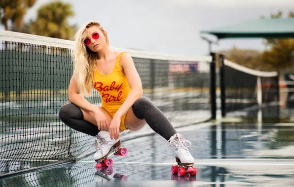 Summer, face, style, model, videos, glasses, blonde, legs