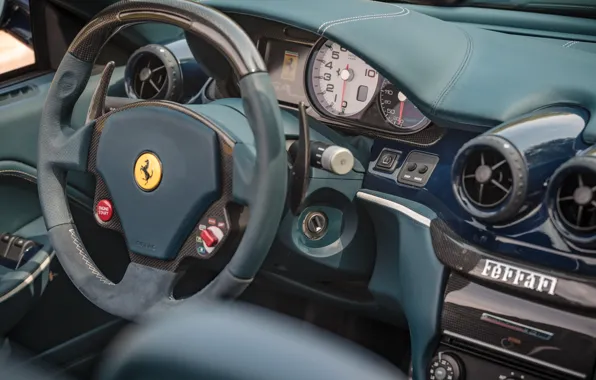 Picture Ferrari, SA Aperta, steering wheel, Ferrari SA Aperta