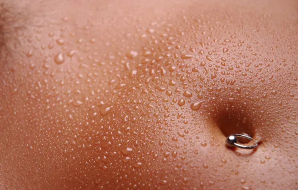 Drops, body, navel