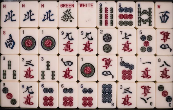 Picture the game, texture, Mahjong