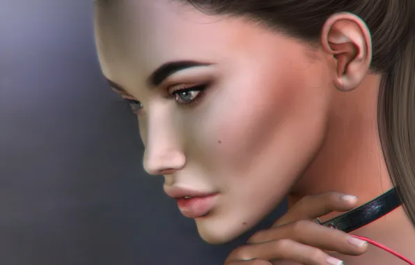 Picture face, profile, cutie